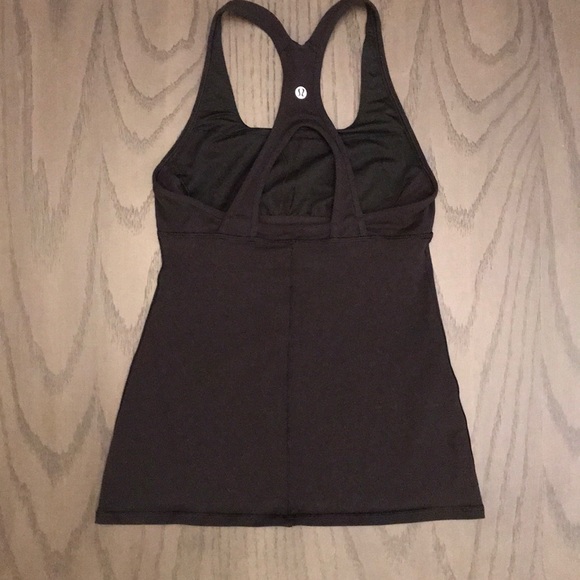 Lululemon Black Racerback Tank Top Size 4 - Picture 3 of 5